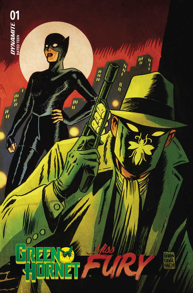 Green Hornet Miss Fury #1 (Dynamite Comics 2025) Cover A Francavilla