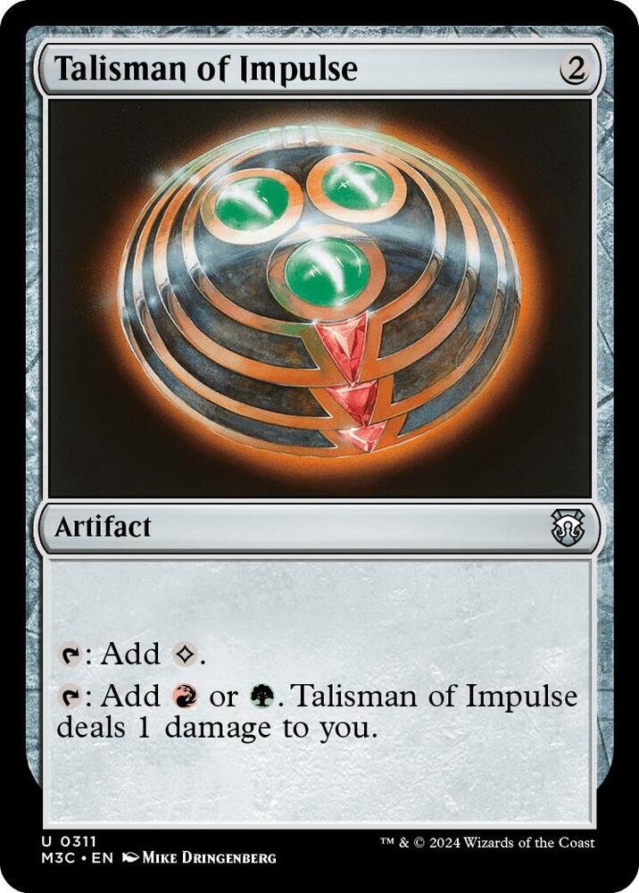 Talisman of Impulse (Ripple Foil) - Commander: Modern Horizons 3 (M3C) 311