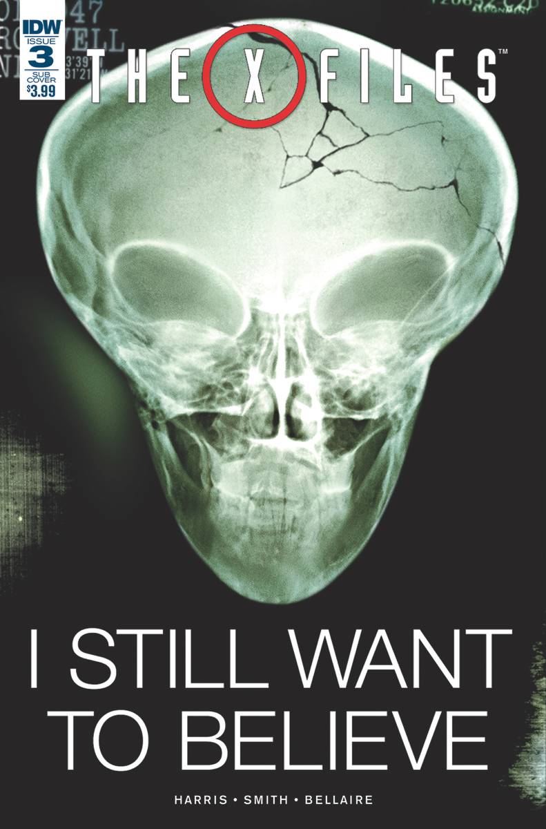 X-Files #  3 (IDW Comics 2016) Subscription Variant Cover