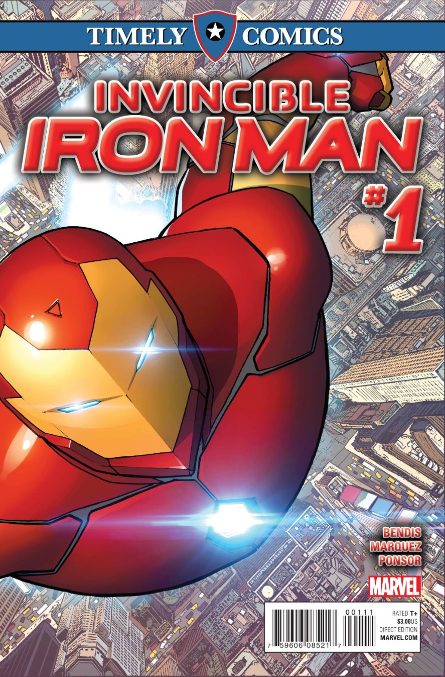 Timely Comics: Invincible Iron Man #  1 (Marvel Comics 2016)