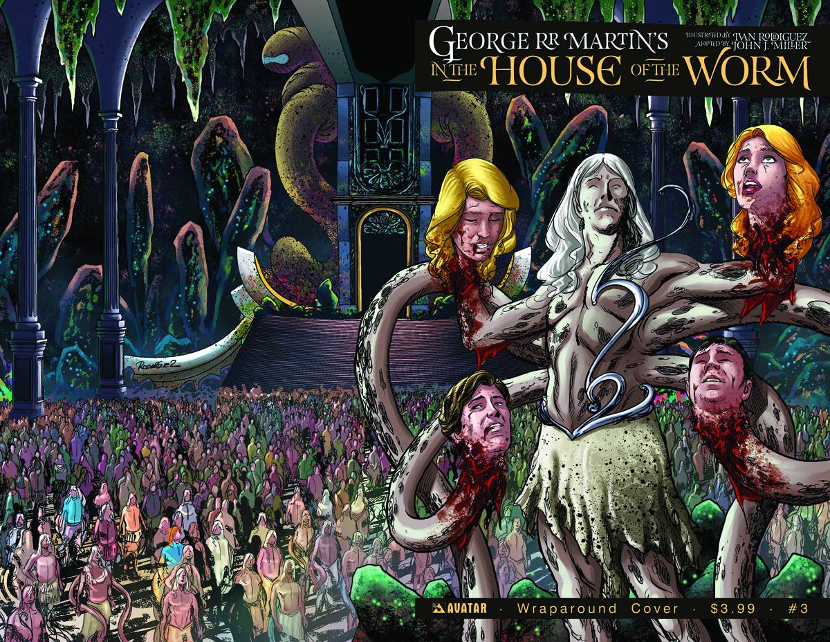 In the House of the Worm # 3 (Avatar Comics 2014) Wraparound Variant Cover