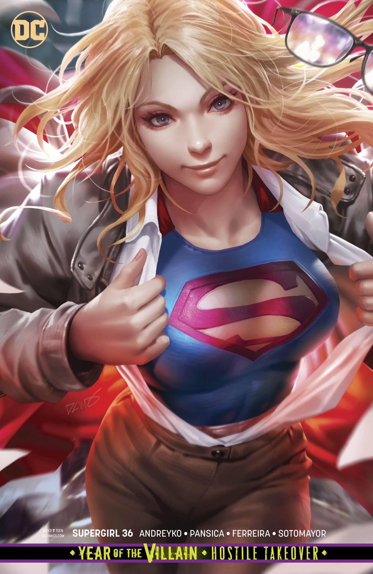 Supergirl: Year of the Villain - Hostile Takeover # 36 (DC Comics 2019) Card Stock Variant
