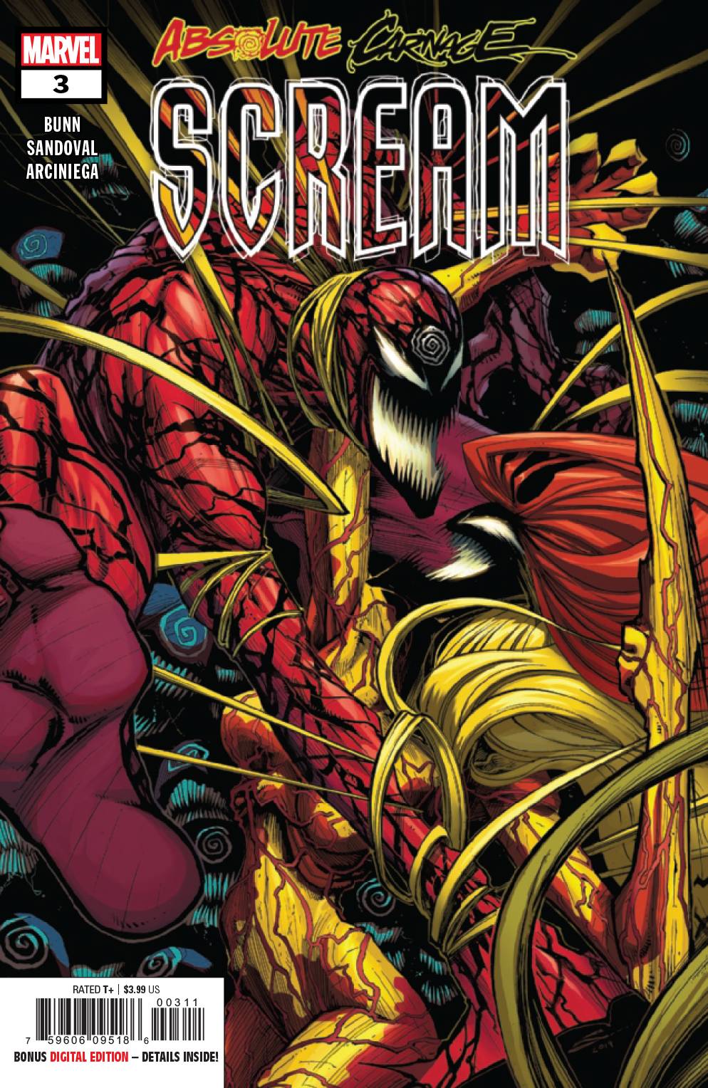 Absolute Carnage: Scream #  3 of 3 (Marvel Comics 2019)