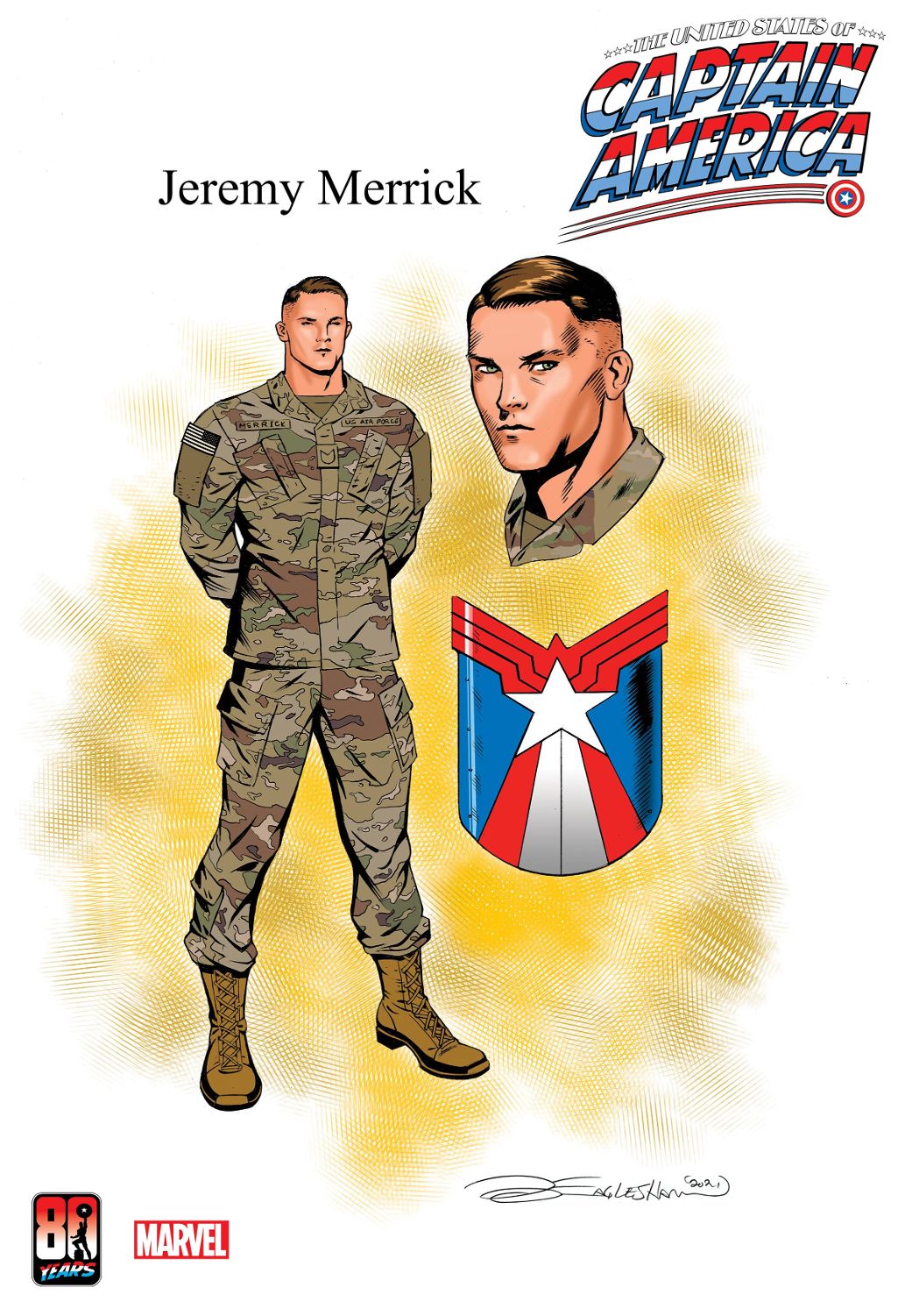 United States of Captain America #  5 of 5 (Marvel Comics 2021) Design Variant