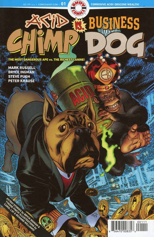 Acid Chimp vs. Business Dog # 1 (Ahoy Comics 2024)