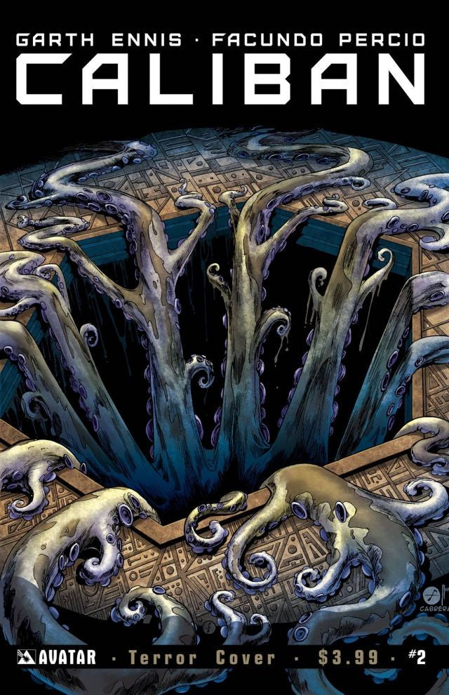 Caliban # 2 (Avatar Comics 2014) Facundo Percio Terror Variant Cover