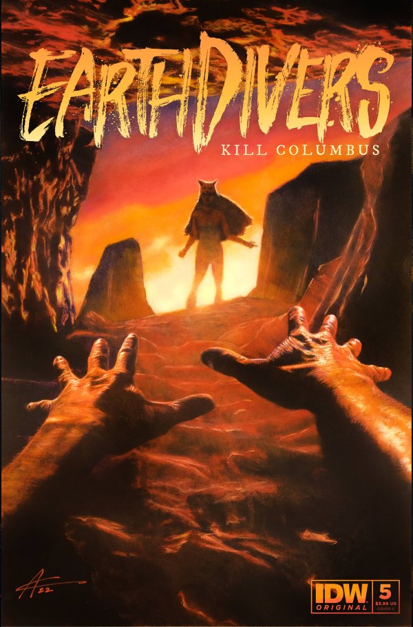 Earthdivers # 5 (IDW Comics 2023) Cover C Aaron Campbell Variant