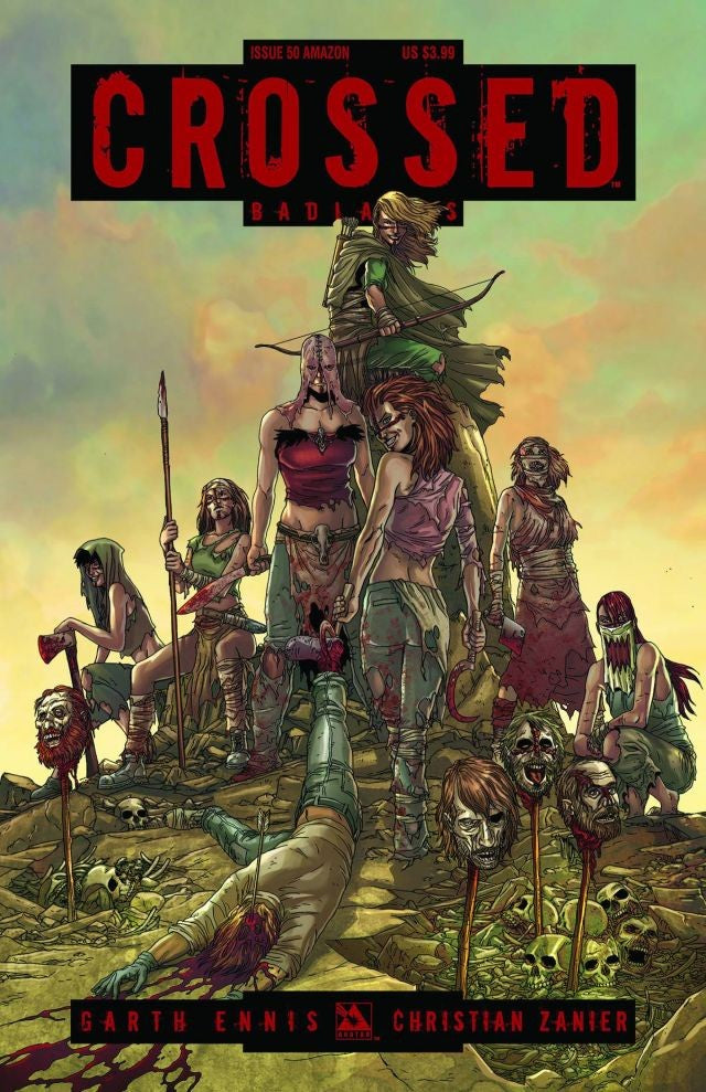 Crossed: Badlands # 50 (Avatar Comics 2014) Jacen Burrows Amazons Variant Cover