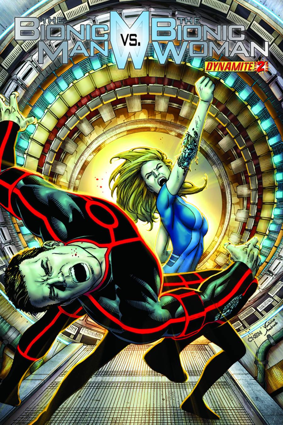 Bionic Man vs. Bionic Woman #  2 (Dynamite Comics 2012)