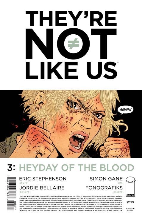 They're Not Like Us #  3 (Image Comics 2014)