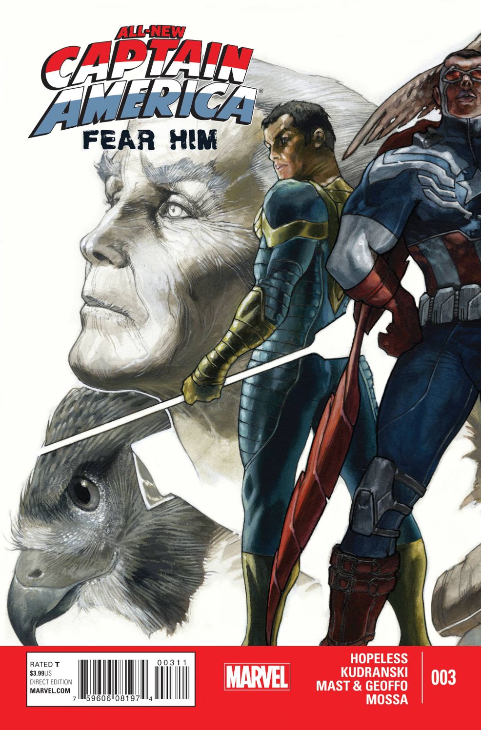 All-New Captain America: Fear Him #  3 (Marvel Comics 2015)