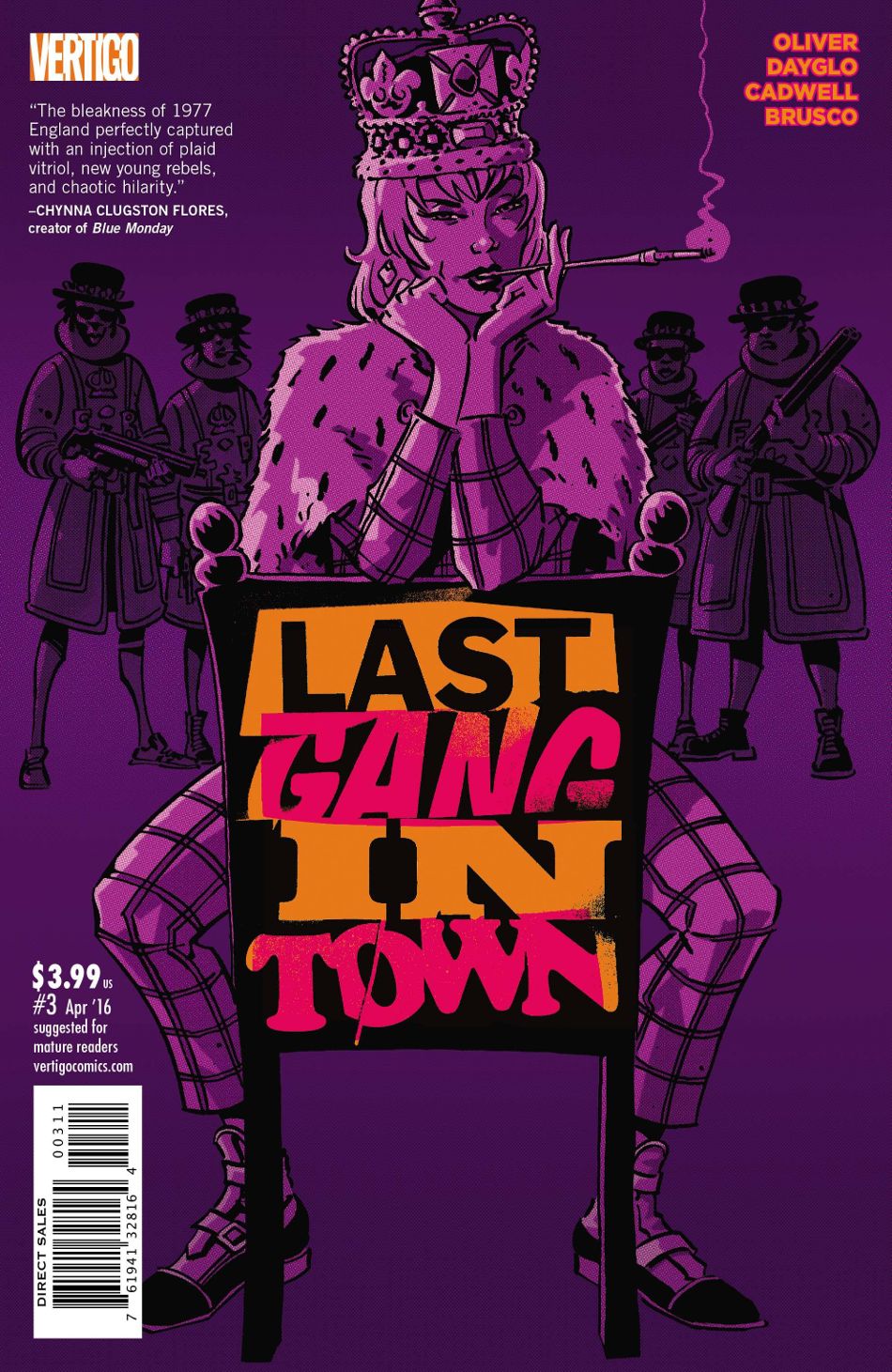 Last Gang in Town # 3 (Vertigo Comics 2016)