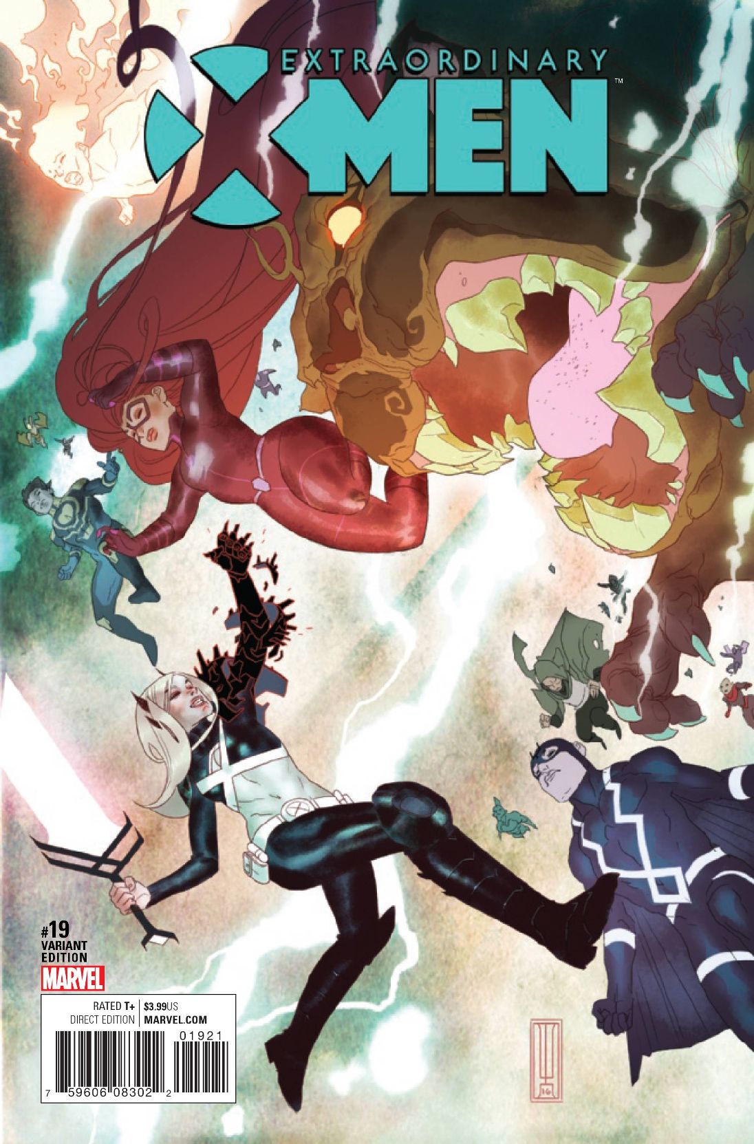 Extraordinary X-Men # 19 (Marvel Comics 2016) Caldwell IVX Variant