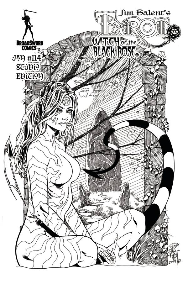 Tarot Witch of the Black Rose # 114 (Broadsword Comics 2019)  Signed Studio Deluxe Edition