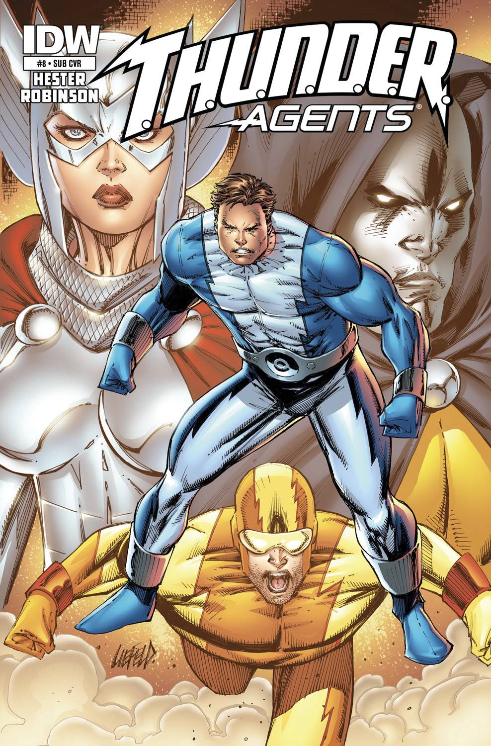 Thunder Agents # 8 (IDW Comics 2014) Subscription Variant Cover