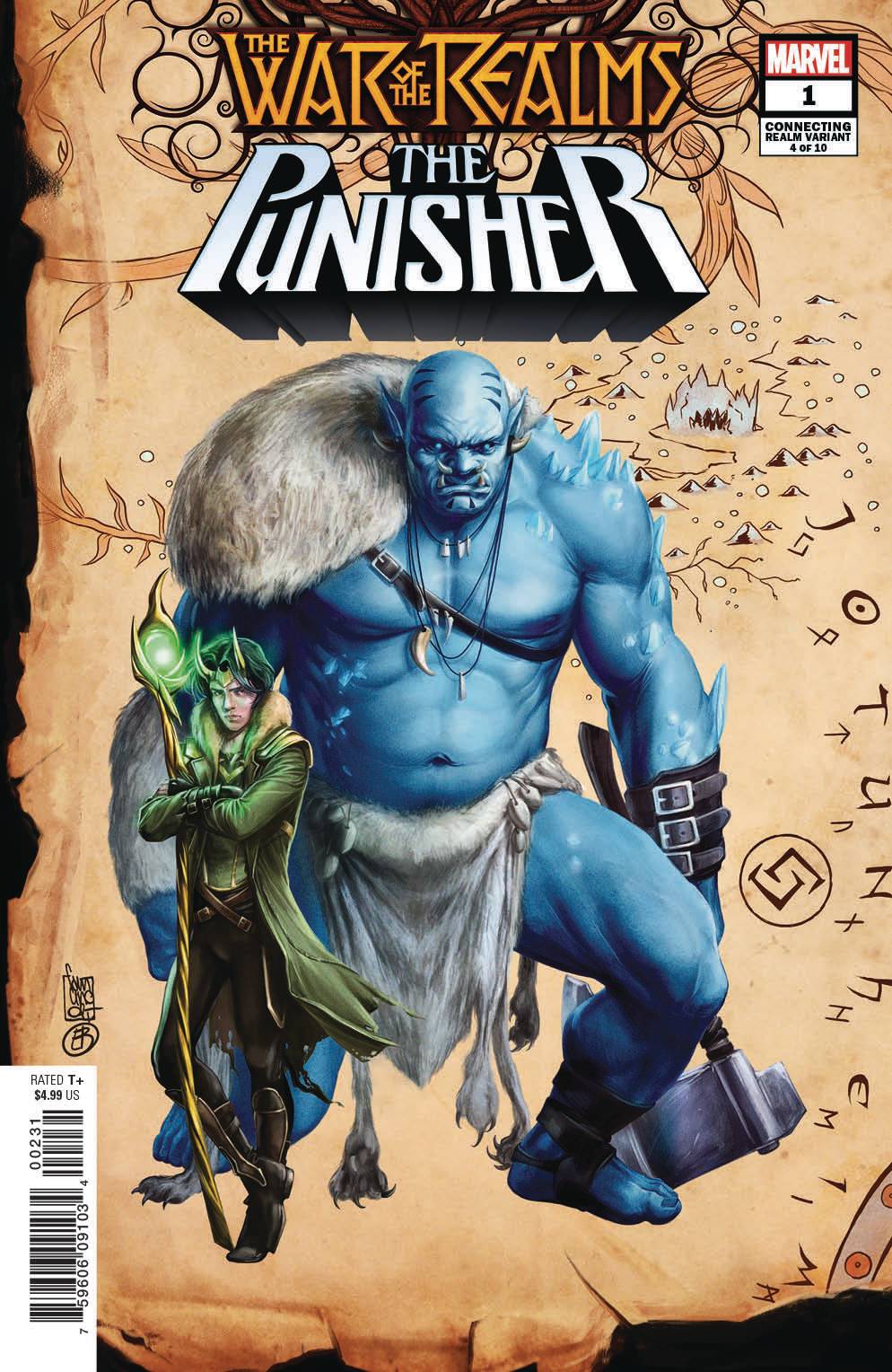 War Of The Realms: Punisher #  1 of 3 (Marvel Comics 2019) Camuncoli Connecting Variant
