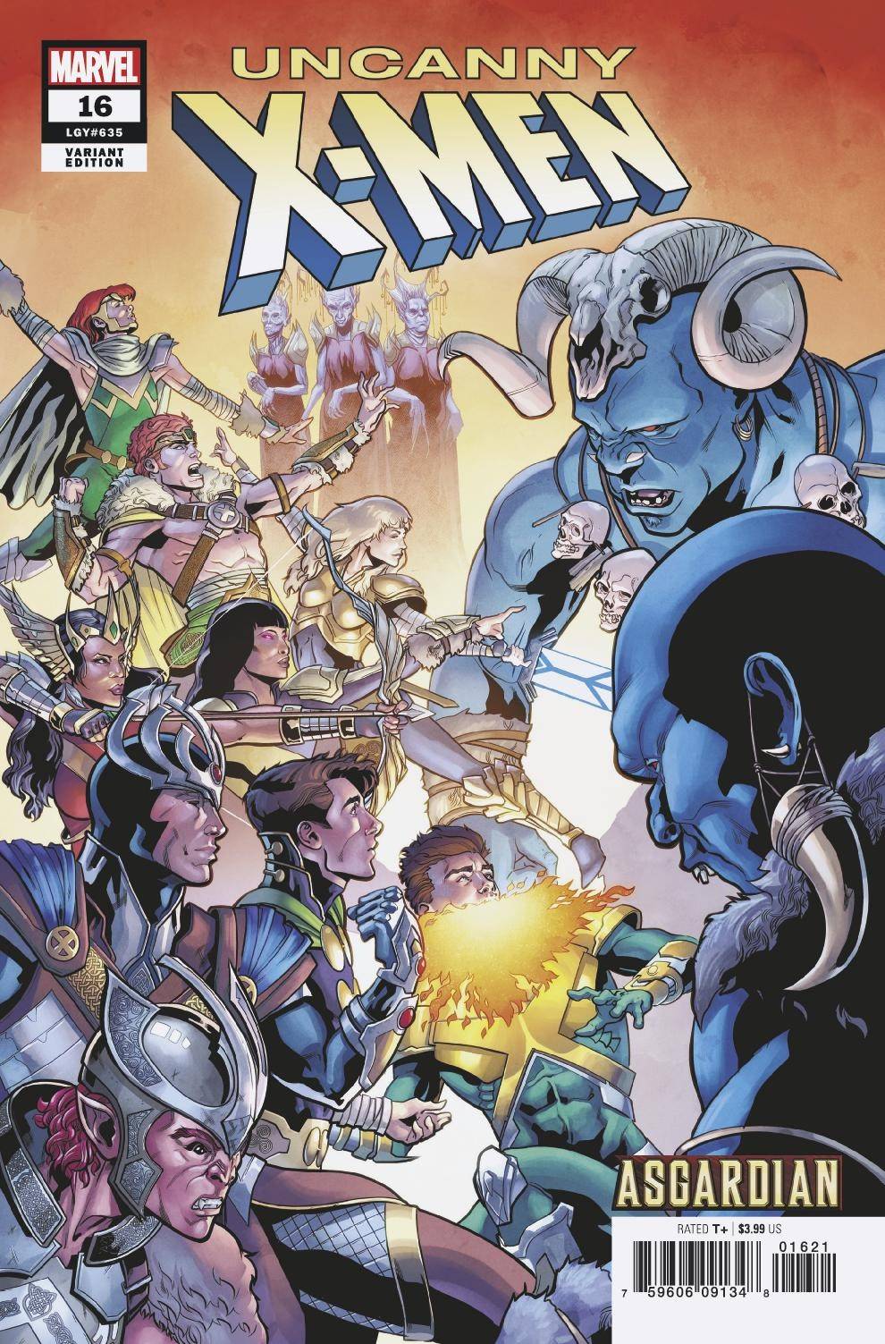 Uncanny X-Men #  16 (Marvel Comics 2019) Asgardian Variant