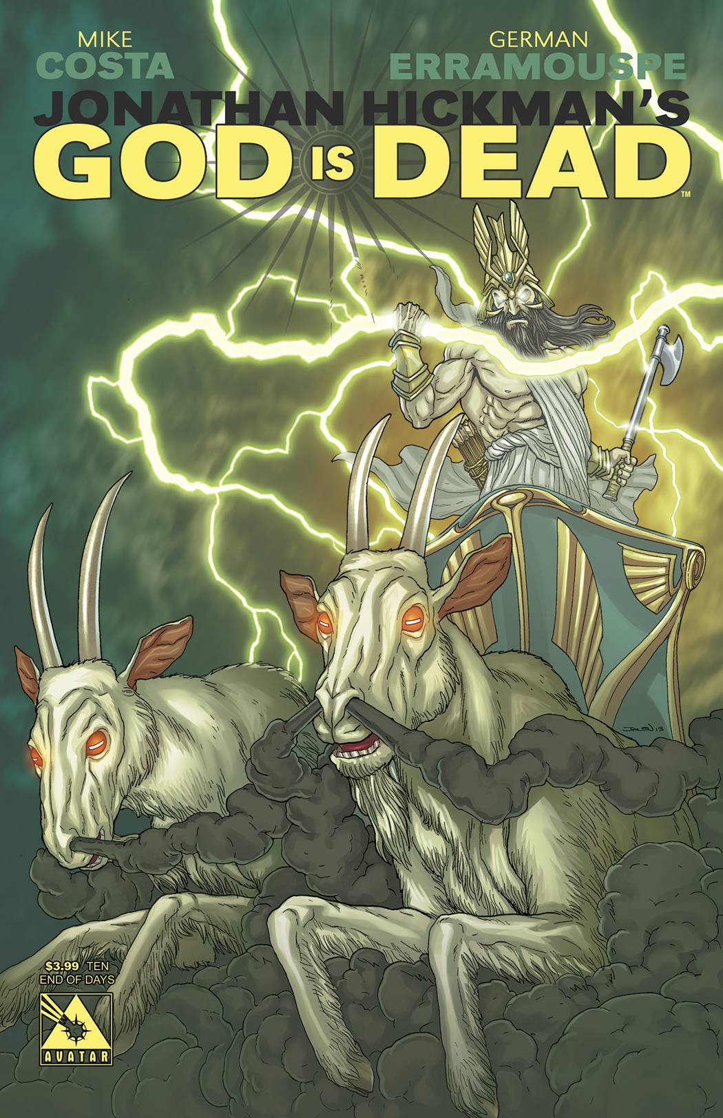God is Dead # 10 (Avatar Comics 2014) End of Days Variant Cover