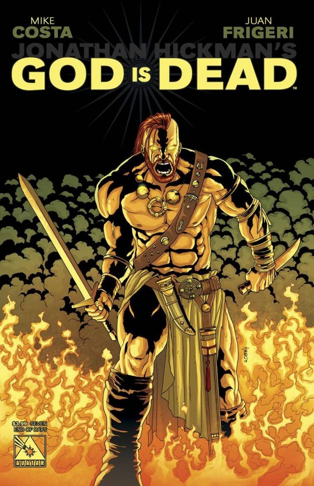 God is Dead # 7 (Avatar Comics 2014) Jacen Burrows End of Days Variant