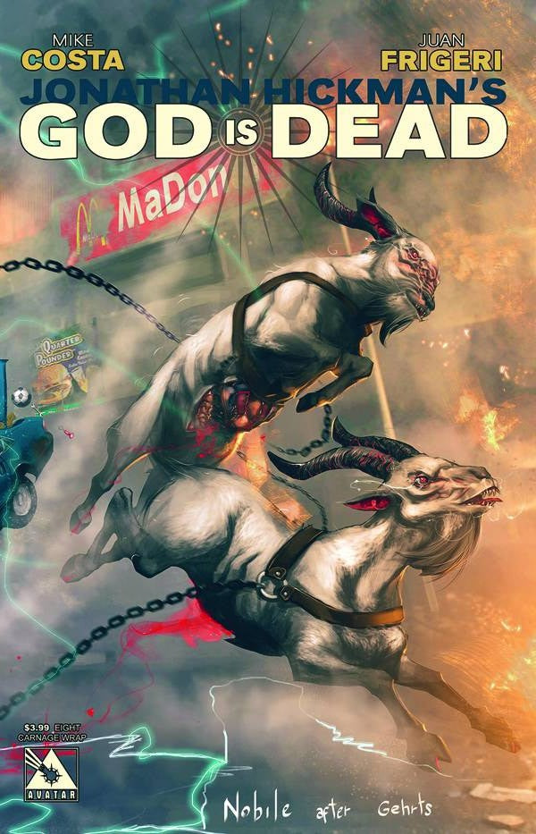 God is Dead # 8 (Avatar Comics 2014) German Nobile Carnage Wraparound Variant