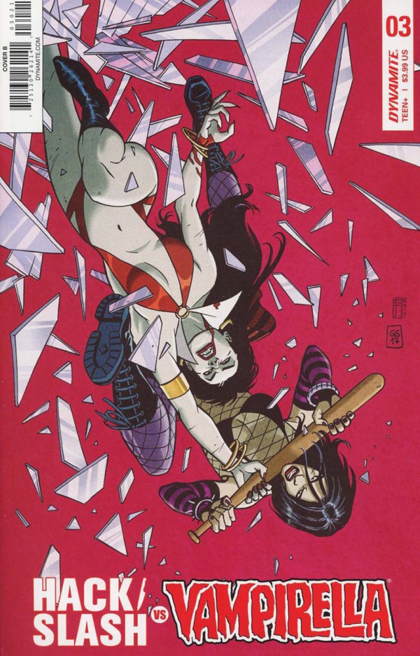 Hack/Slash Vs. Vampirella # 3 of 5 (Dynamite Comics 2017) Variant Cover B Goran Sudžuka