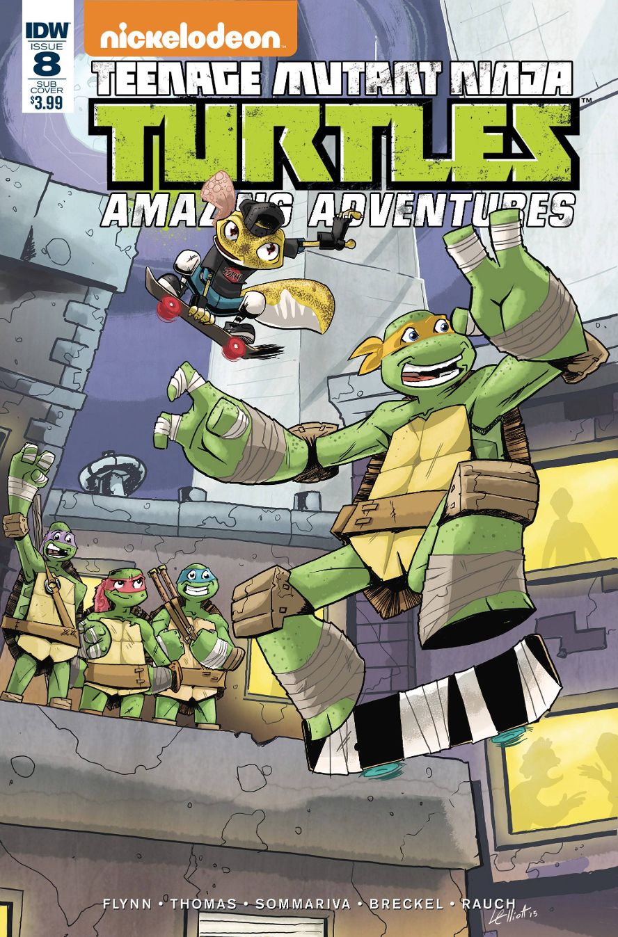 TMNT: Amazing Adventures # 8 (IDW Comics 2016) Subscription Variant Cover