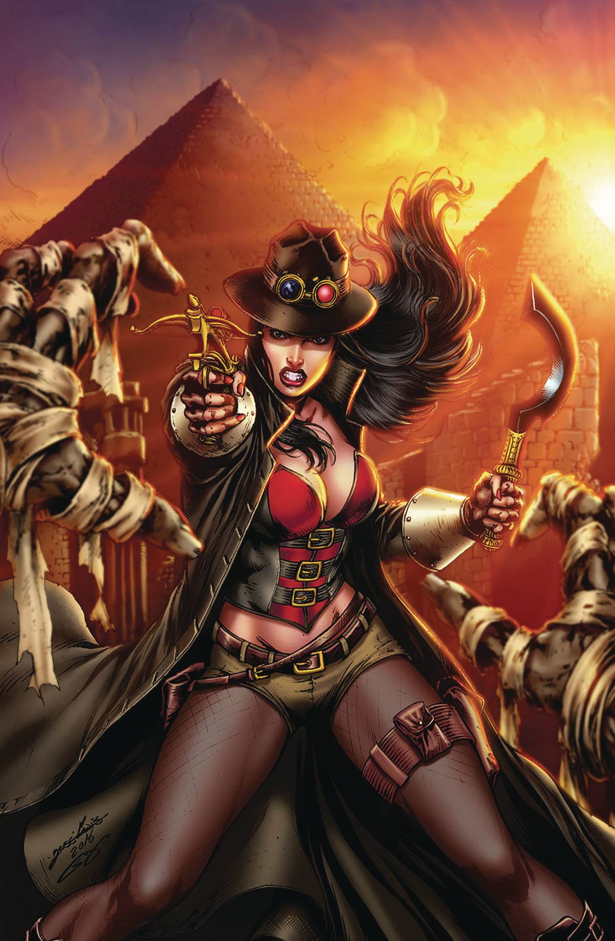 Van Helsing vs. The Mummy Of Amun-Ra #  3 of 6 (Zenescope Comics 2017)