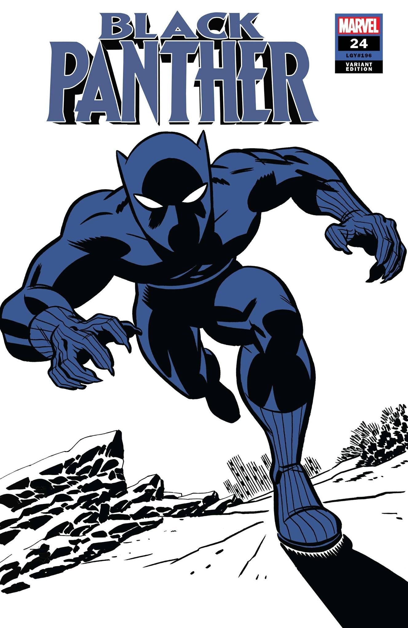 Black Panther (2021) # 24 (Marvel Comics 2021) Black Panther Two-Tone Variant Cover