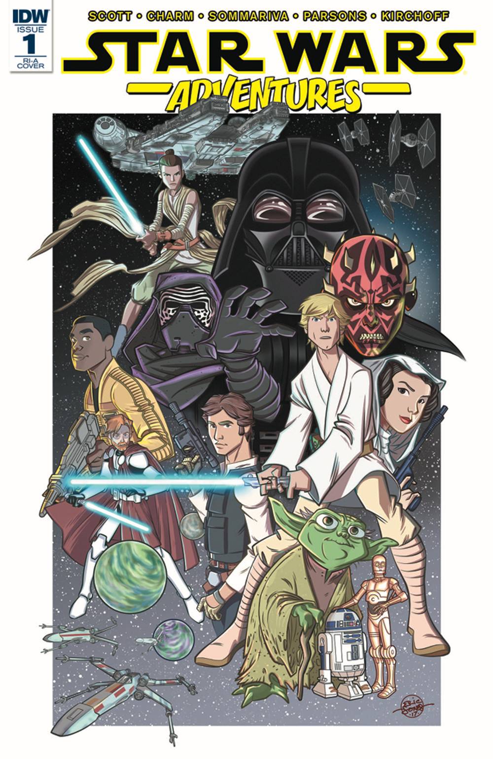 Star Wars Adventures # 1 (IDW Comics 2018) 10 Copy Variant Incentive Cover