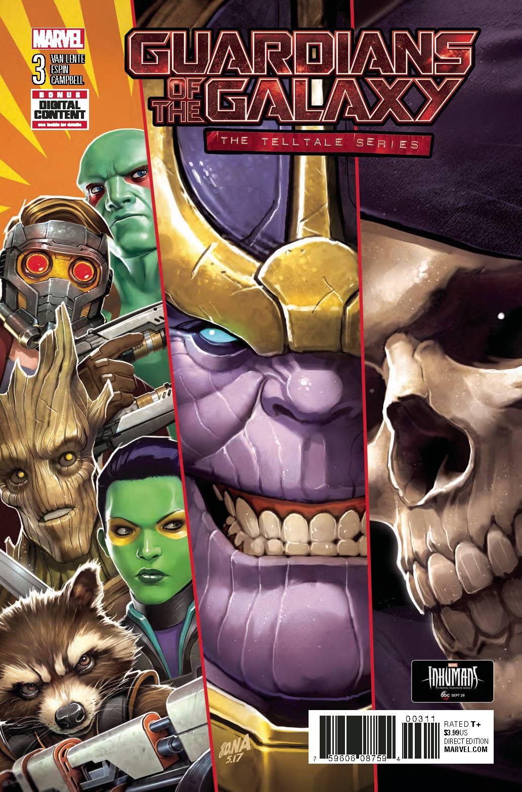 Guardians of The Galaxy, Telltale Series # 3 (Marvel Comics 2017)