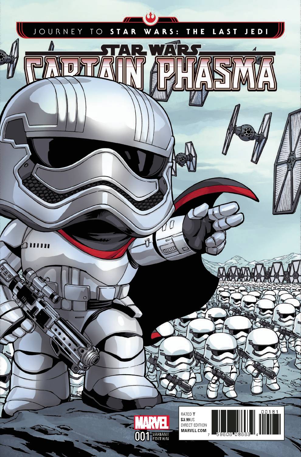Journey To Star Wars: The Last Jedi Captain Phasma #  1 of 4 (Marvel Comics 2017) Funko Variant