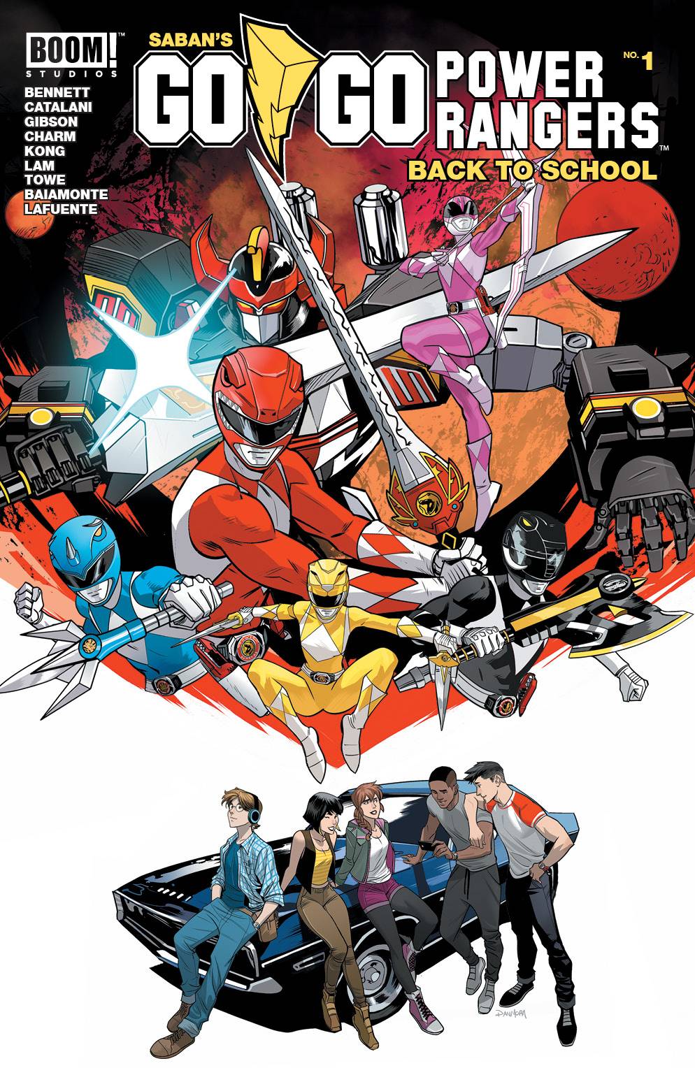 Go Go Power Rangers Back to School # 1 (Boom Studios 2017)