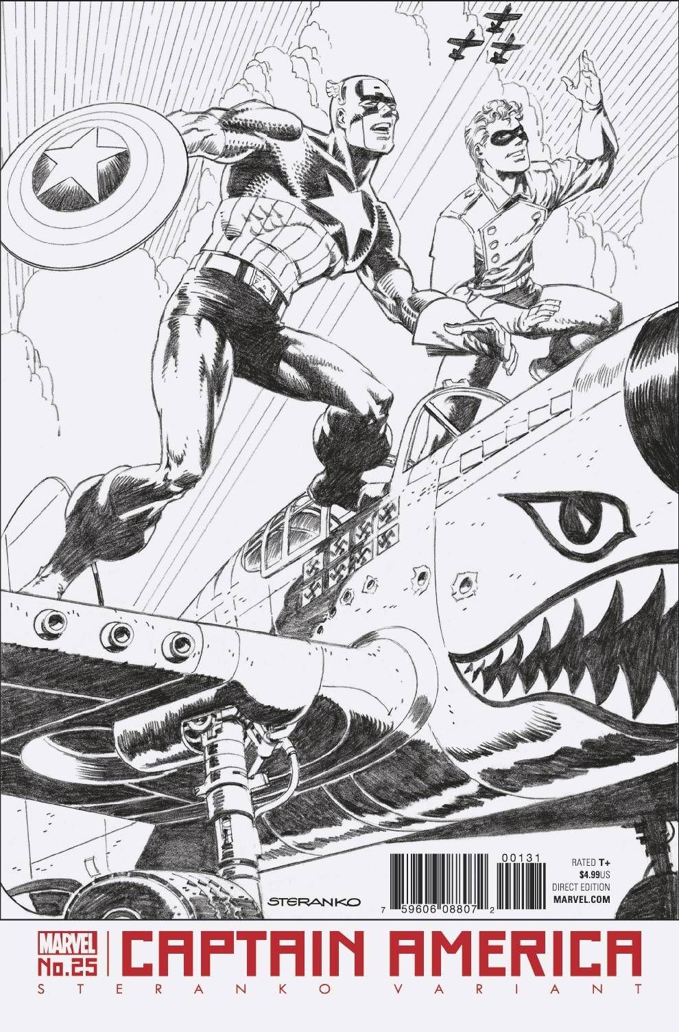 Captain America # 25 (Marvel Comics 2017) Jim Steranko Variant