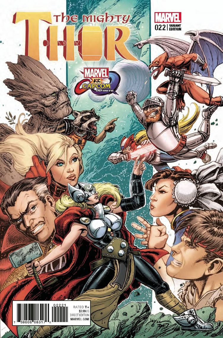 Mighty Thor, volume 2 # 22 (Marvel comics 2017) Marvel vs. Capcom Variant