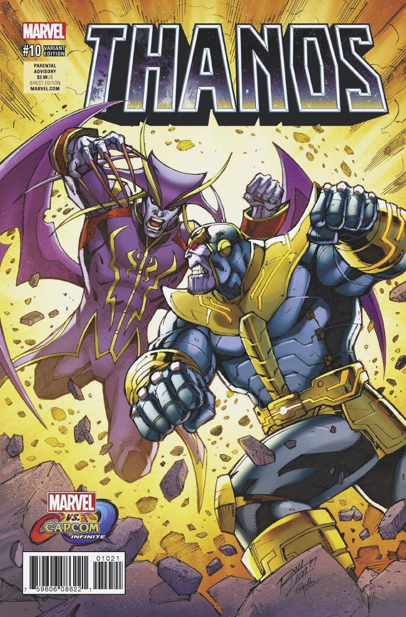 Thanos # 10 (Marvel Comics 2017) Marvel vs Capcom Variant
