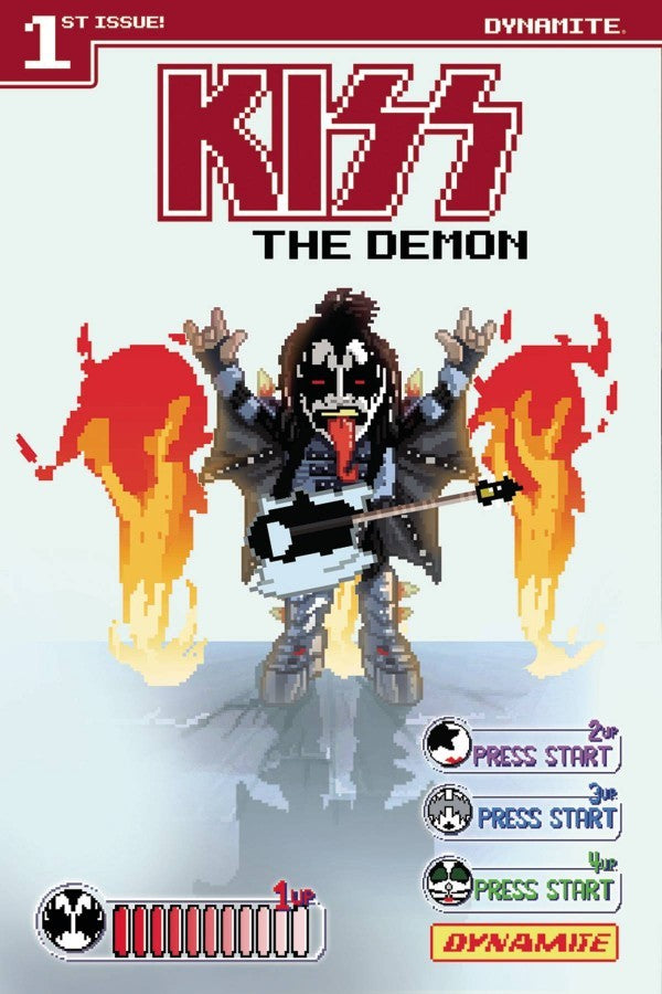Kiss: The Demon # 1 of 4 (Dynamite Comics 2017) Variant Cover C Michael Adams 8-Bit