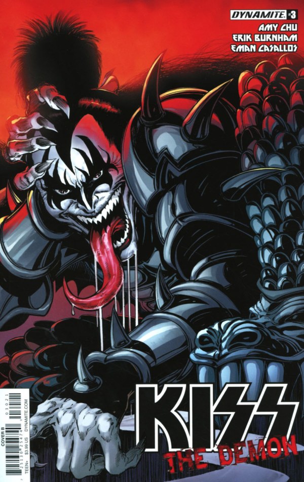 Kiss The Demon # 3 of 4 (Dynamite Comics 2017) Variant Cover B Tom Mandrake Homage