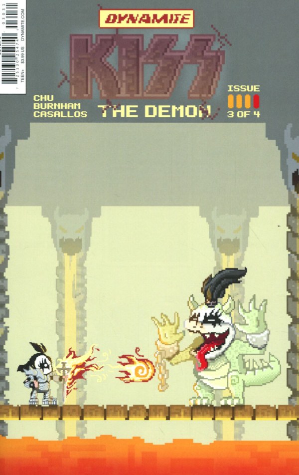 Kiss The Demon # 3 of 4 (Dynamite Comics 2017) Variant Cover C Michael Adams 8-Bit