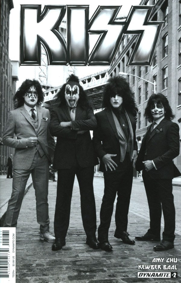 Kiss # 2 (Dynamite Comics 2016) Variant Cover C Black & White Photo