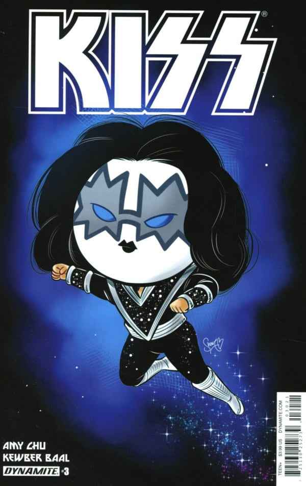 Kiss # 3 (Dynamite Comics 2016) Variant Cover B M. Victoria Robado Spaceman Emoji