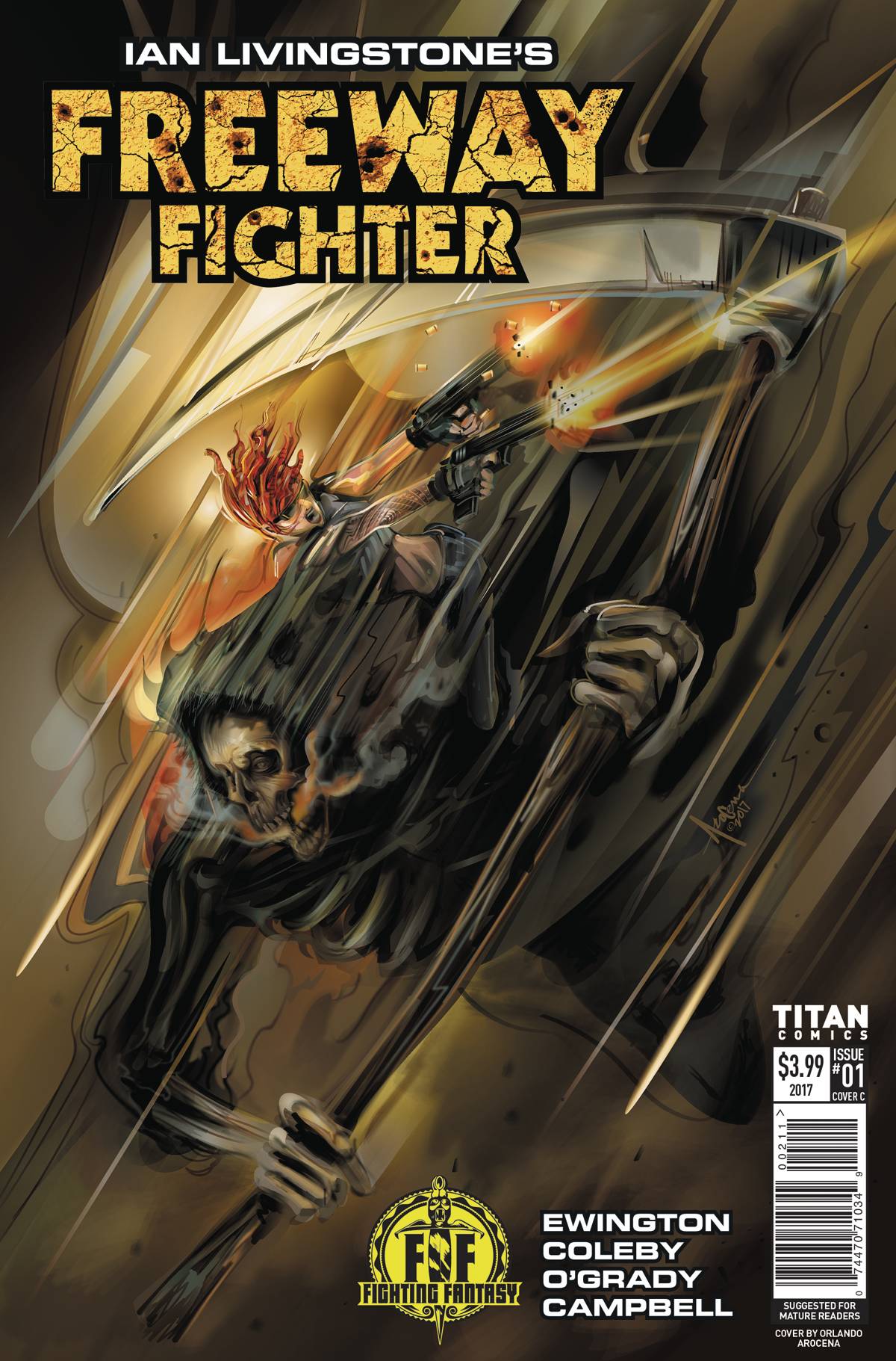 Ian Livingstone's Freeway Fighter #  1 of 4 (Titan Comics 2017) Arocena Variant