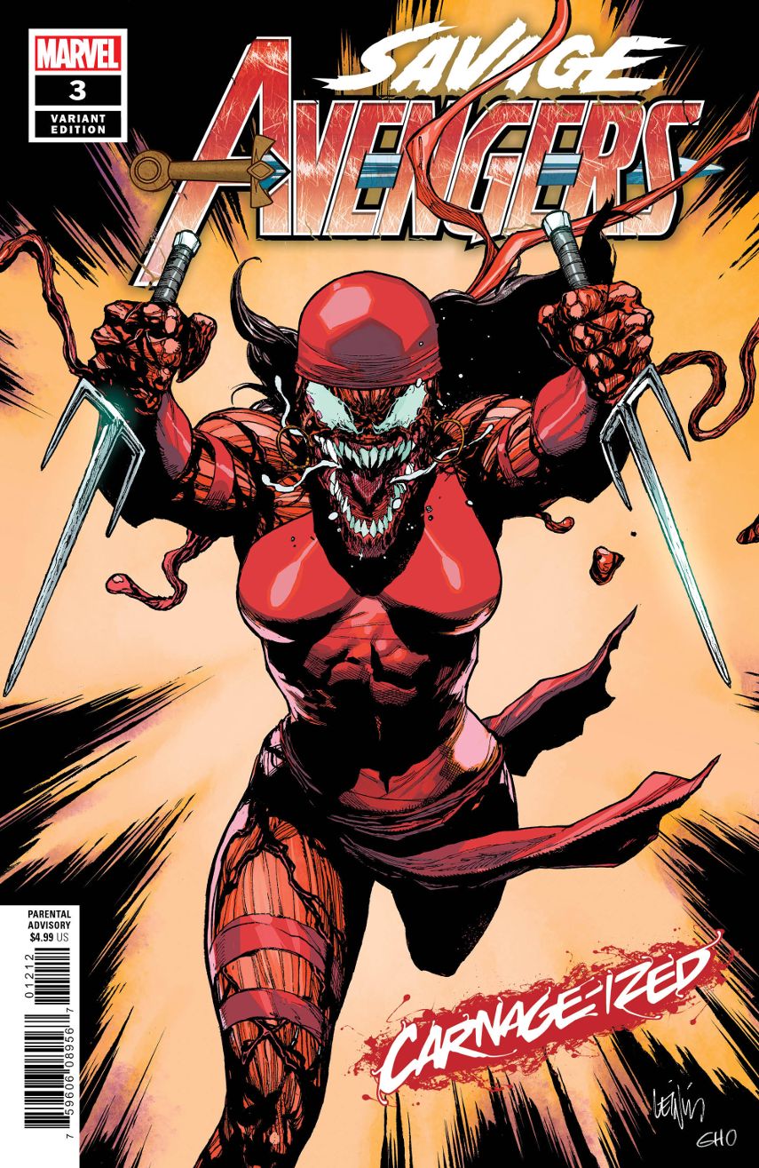 Savage Avengers #  3 (Marvel Comics 2019) Carnage-ized Variant Cover