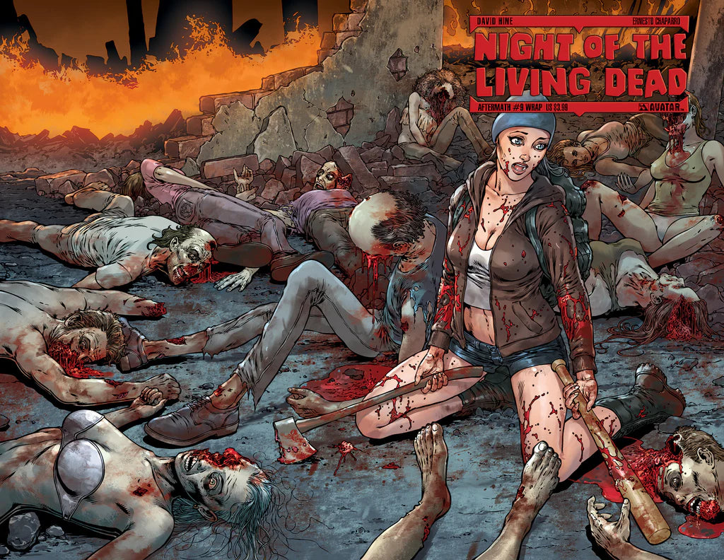 Night of the Living Dead: Aftermath # 9 (Avatar Comics 2014) Wrap Variant