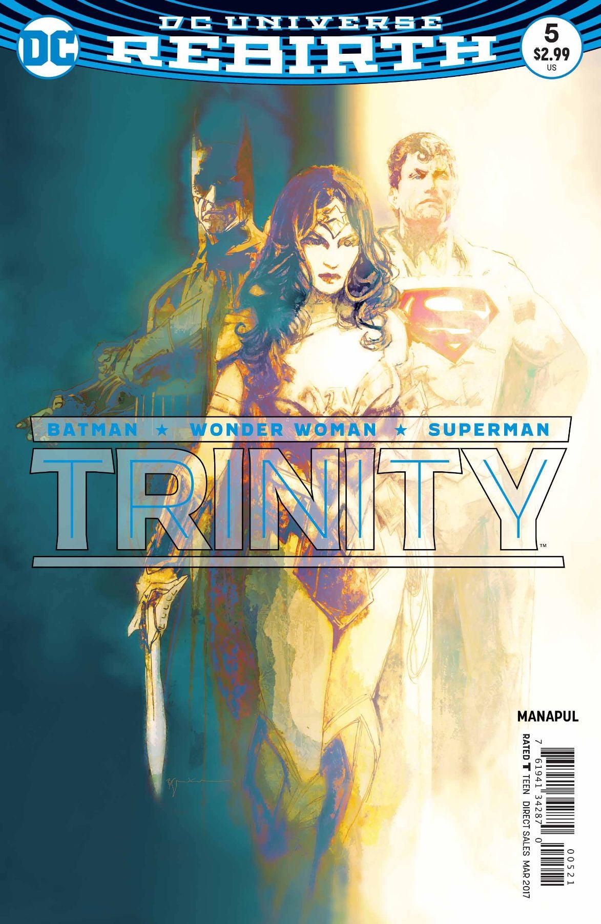Trinity #  5 (DC Comics 2016) Variant Cover