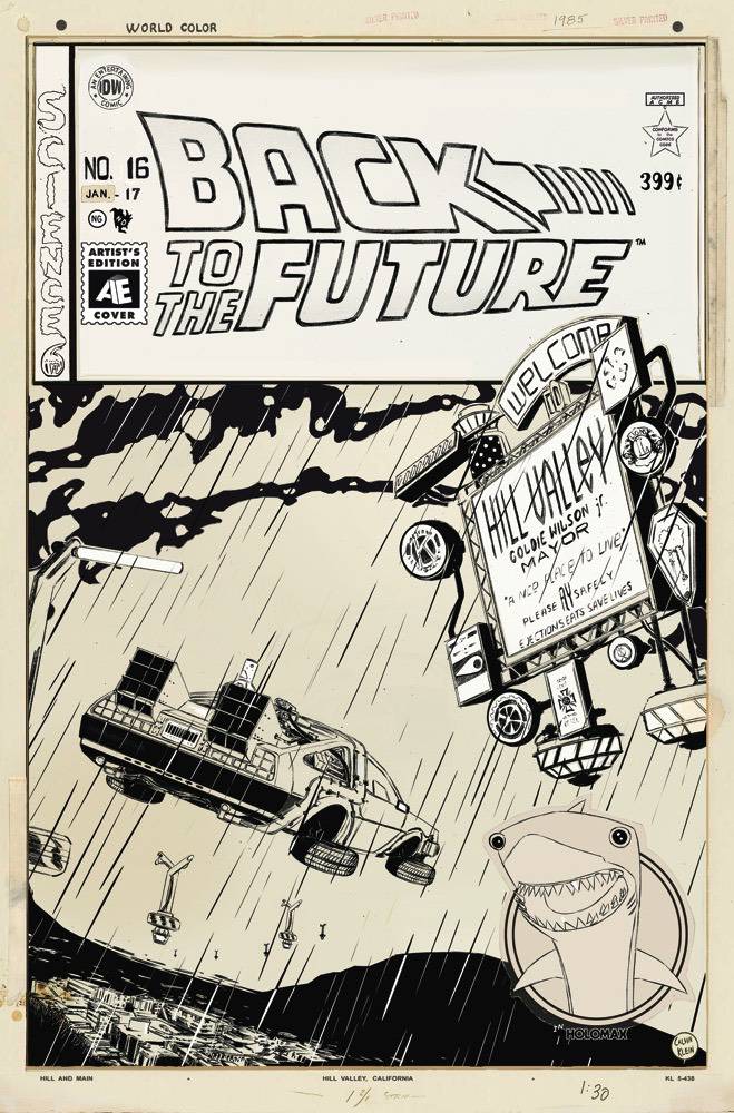 Back to the Future # 16 (IDW Comics 2016) Artist Edition Variant