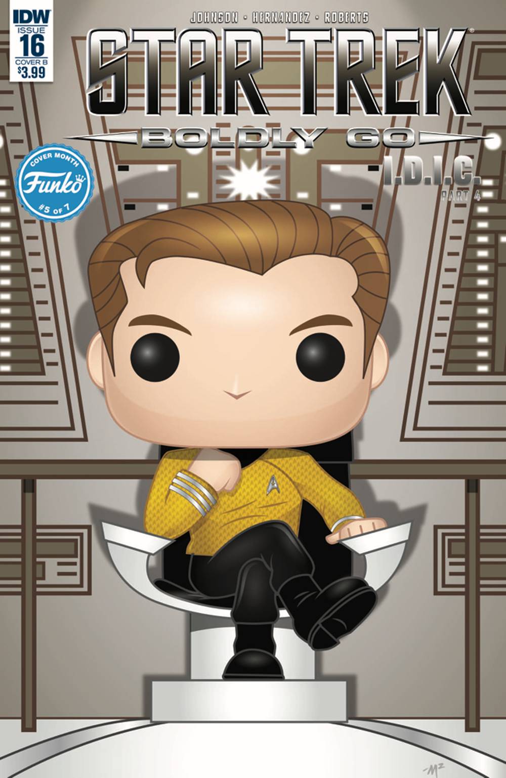 Star Trek: Boldly Go # 16 (IDW Comics 2017) Mike Martin Funko Variant Cover