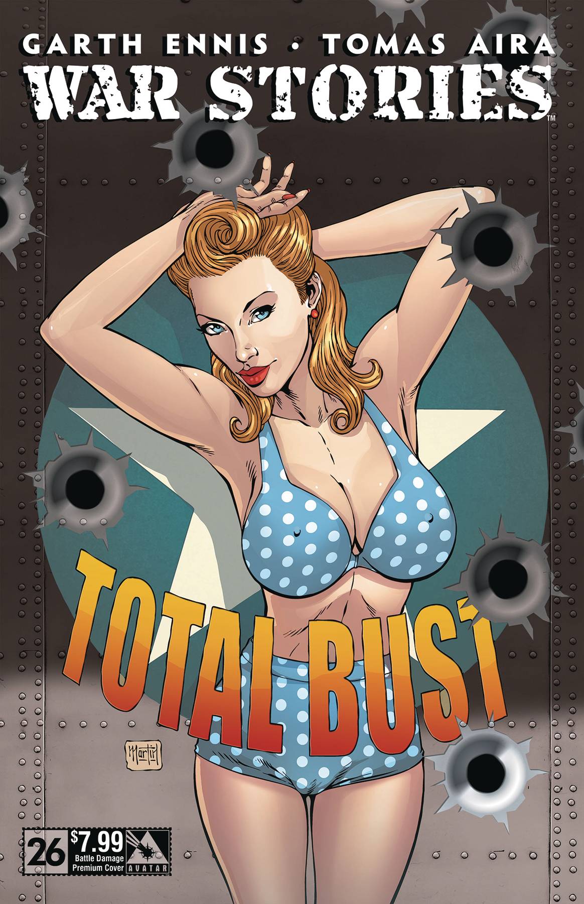 War Stories # 26 (Avatar Press 2017) Good Girl Nose Art Variart