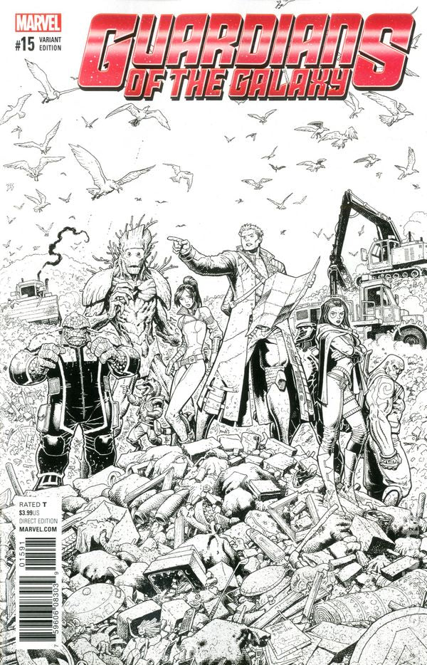 Guardians of The Galaxy, Volume 5 # 15 (Marvel Comics 2019) Limited Retailer Incentive Variant Cover.
