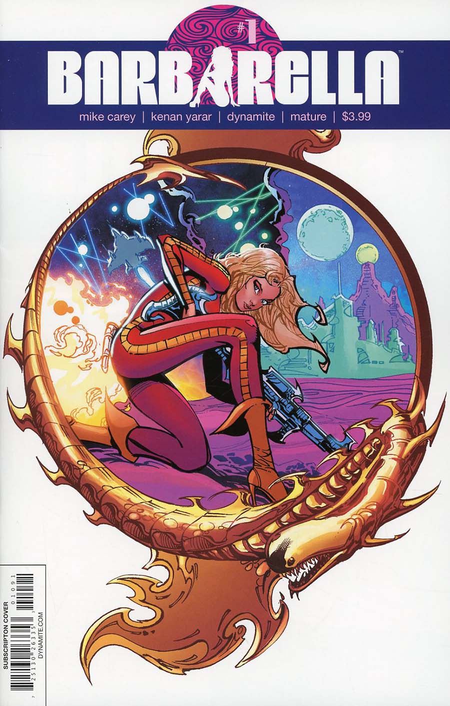 Barbarella #  1 (Dynamite Comics 2017) "Subscription Cover"