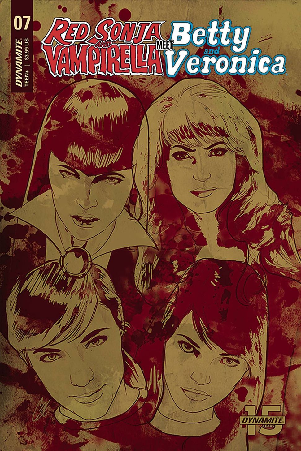 Red Sonja And Vampirella Meet Betty And Veronica #  7 of 12 (Dynamite Comics 2019) Cover C